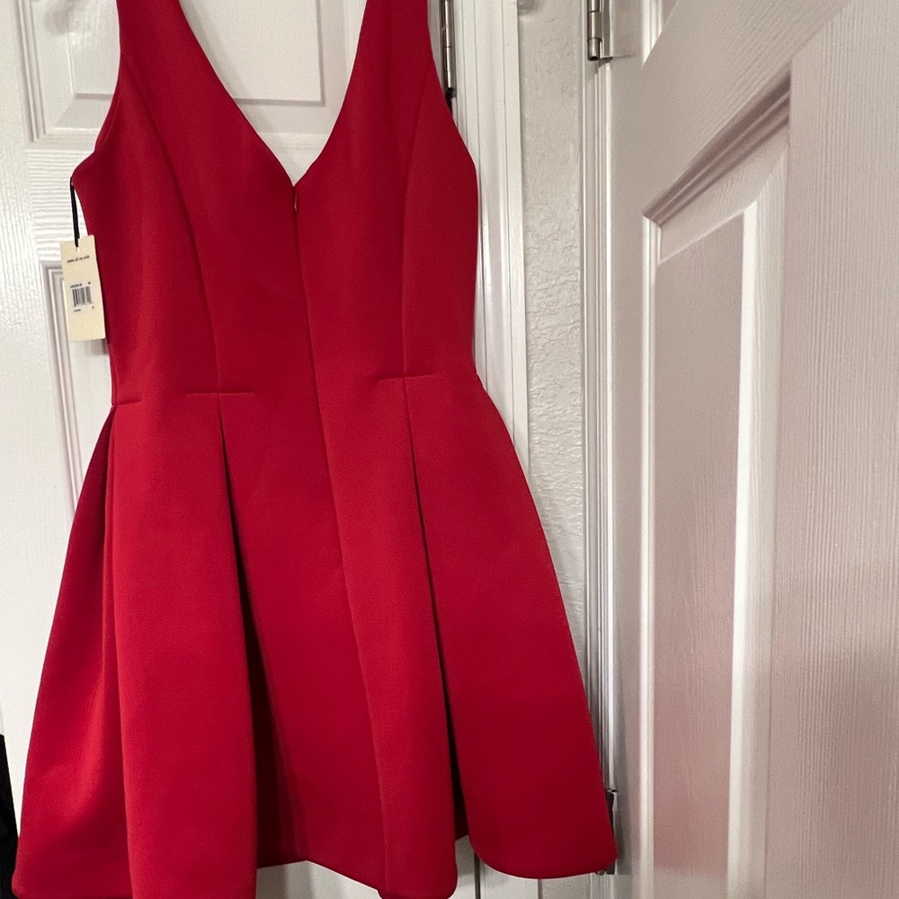 Ali Ro adorable dress with pleated flared bottom so cute dress up or down